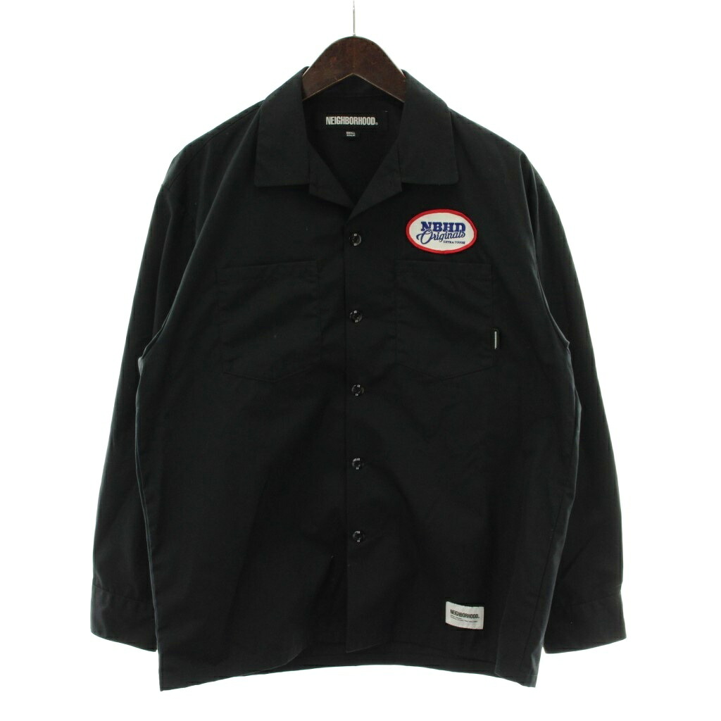 【中古】ネイバーフッド NEIGHBORHOOD 23AW クラシック ワークシャツ CLASSIC WORK SHIRT LS S 黒 ブラック 長袖 232TSNH-SHM01 /PP ■GY12 メンズ 【ベクトル 古着】 260226