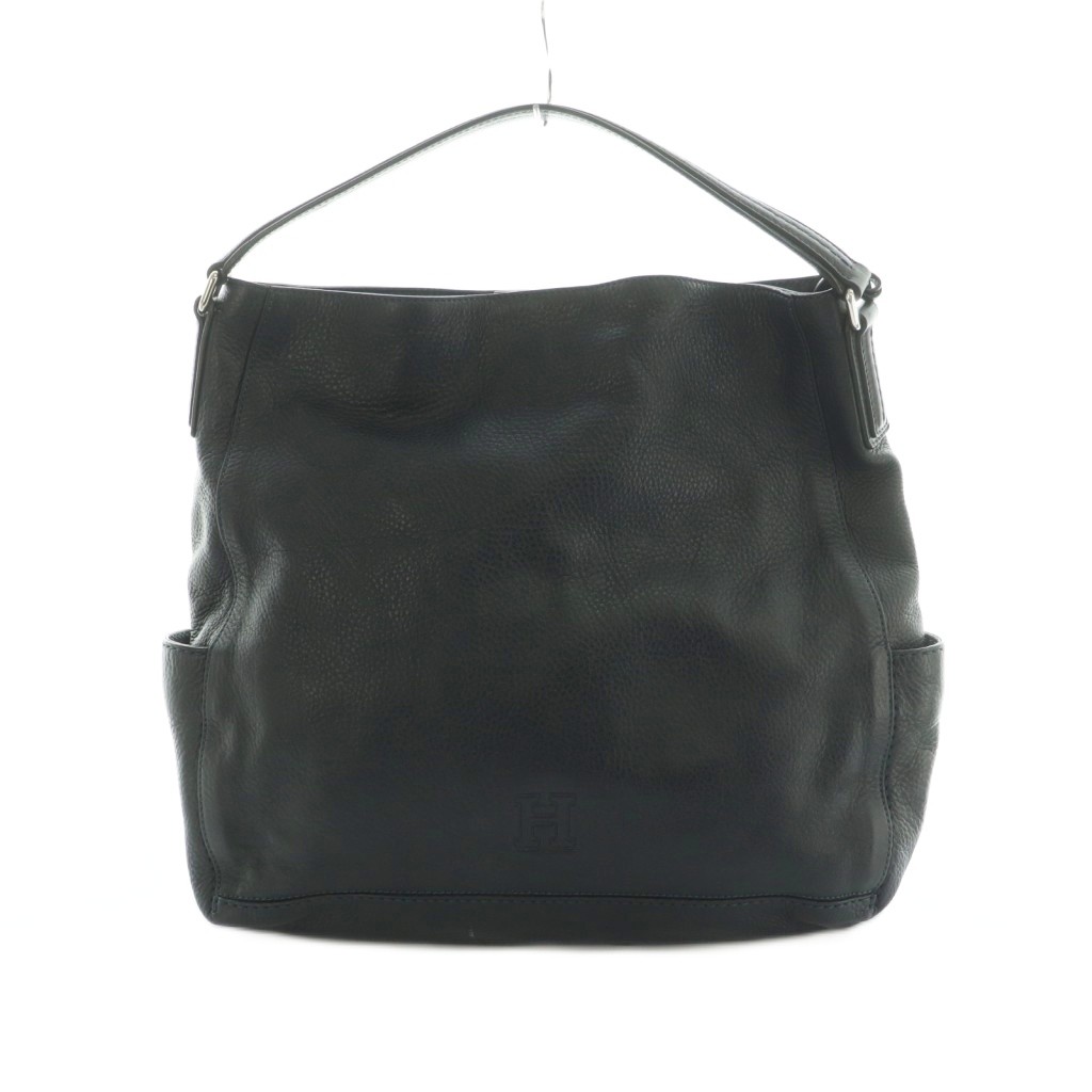 【中古】ヒロフ HIROFU ハンドバック トートバッグ なめし革 黒 /MI ■GY99 レディース 【ベクター 古着】 260311