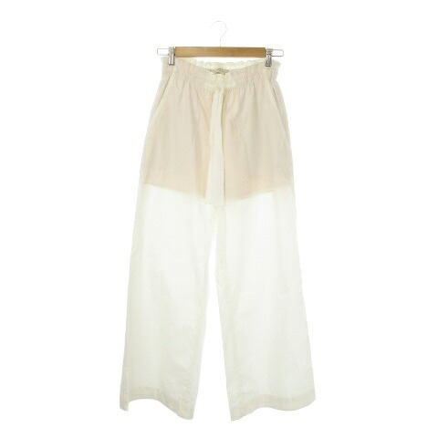 【中古】未使用品 ドロシー シューマッハ DOROTHEE SCHUMACHER ワイドパンツ ドロスト 2 白 ホワイト /CK52 ■GY99 レディース 【ベクトル 古着】 260305
