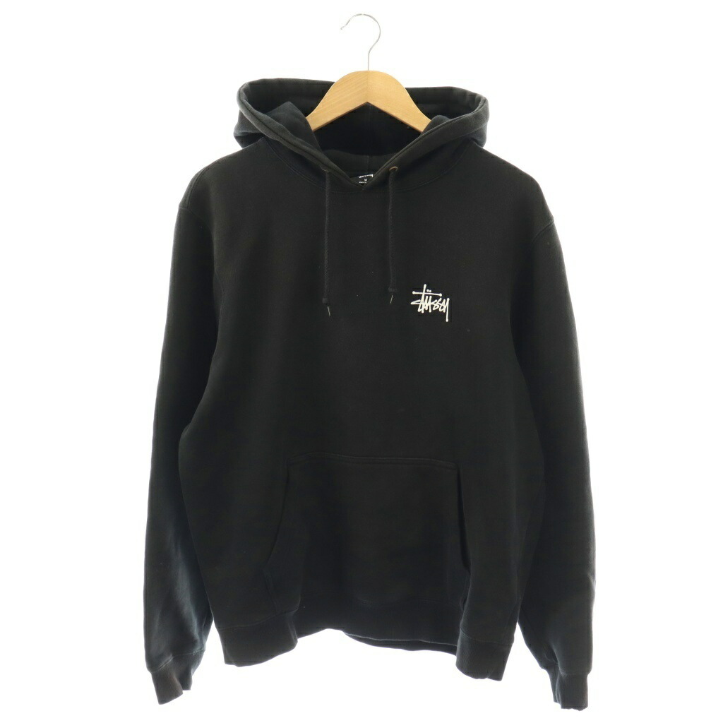【中古】ステューシー STUSSY ベーシック STUSSY HOOD パーカー 汗水 ティーシャツ 長袖 M 黒いこと Z4000SAS19 /YM ■GY01 メンズ 【ベクター 古着】 260316
