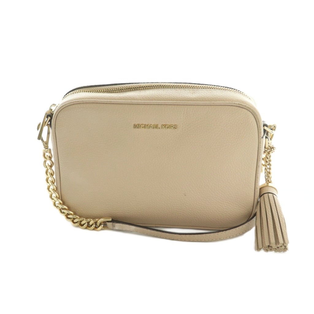 【中古】マイケルコース MICHAEL KORS ショルダーバッグ スクエア型 レザー ライトピンク /MI ■GY01 レディース 【ベクトル 古着】 260306