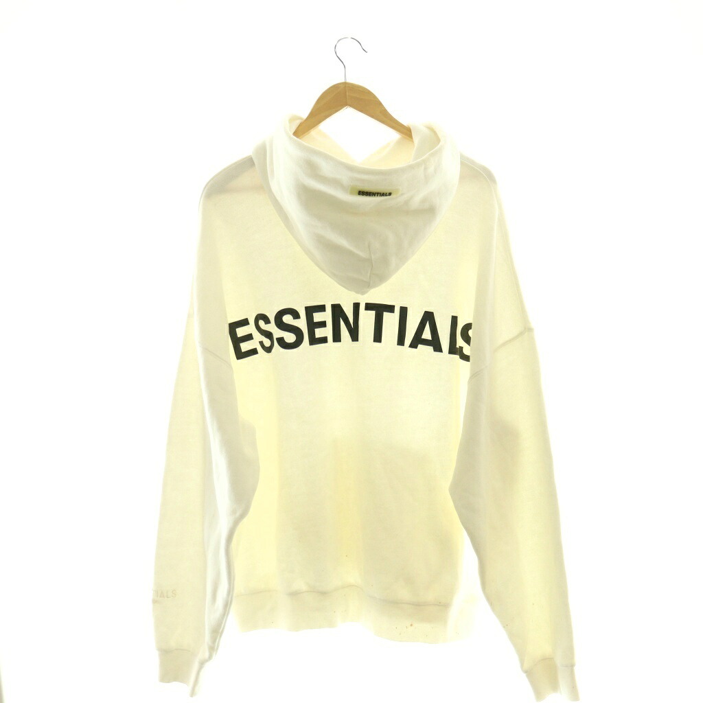 【中古】エフオージー エッセンシャルズ FOG ESSENTIALS パーカー スウェット プルオーバー ロゴ L 白 /CX ■GY01 メンズ 【ベクトル 古着】 260317