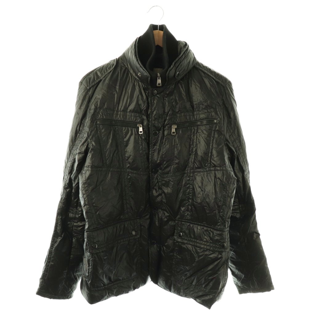 【中古】モンク軌跡 MONCLER GAETAN 落ちこむ上衣 2WAY レイヤードカラー付き添い人 4 黒いこと /ES ■GY35 メンズ 【ベクター 古着】 260330