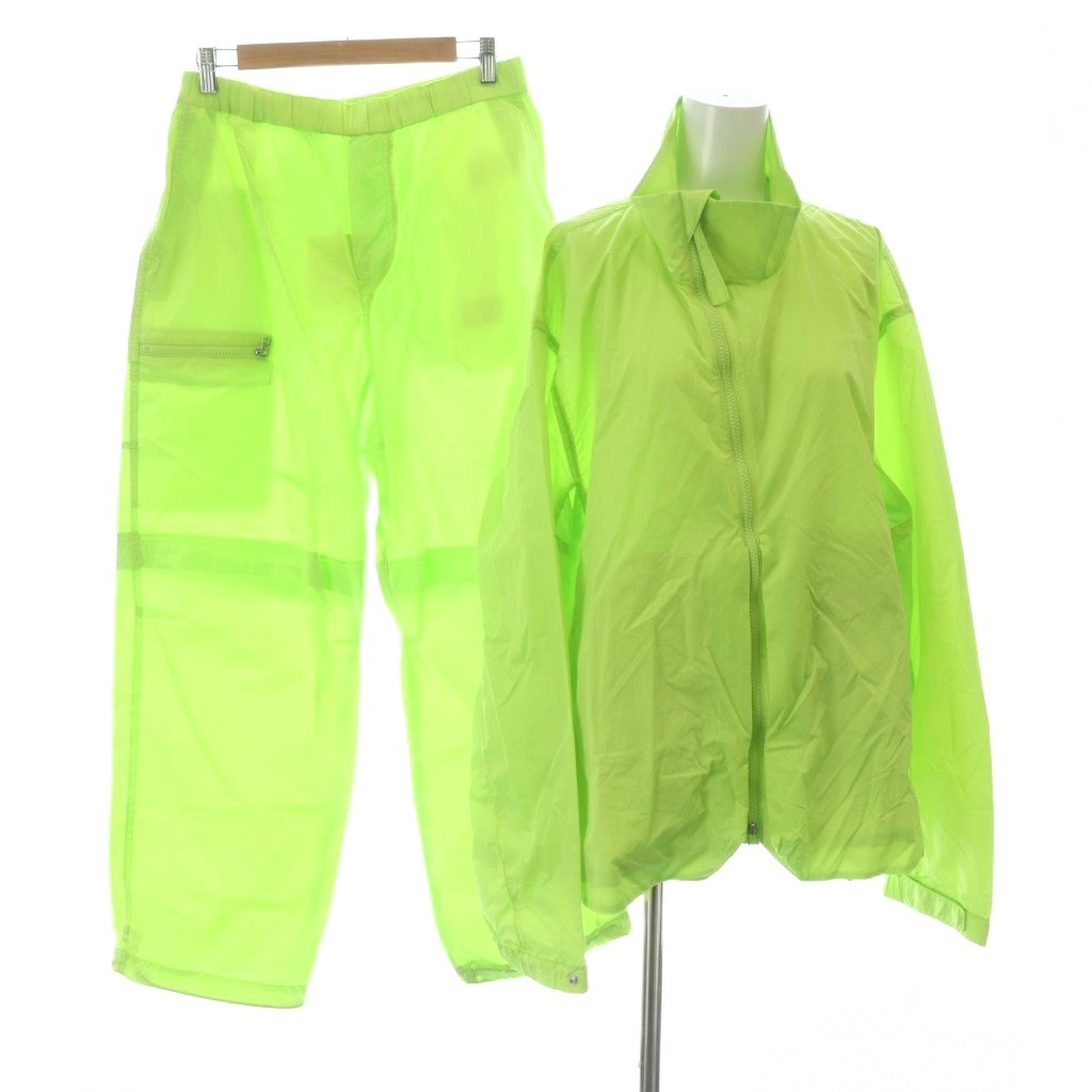 【中古】未使用品 NTN エヌティーエヌ ASCENT STAND COLLAR PACKABLE JACKET PANTS セットアップ ジャケット ブルゾン パンツ 2 3 ライム タグ付き /MW ■GY19 メンズ レディース 【ベクトル 古着】 260310 26,585円