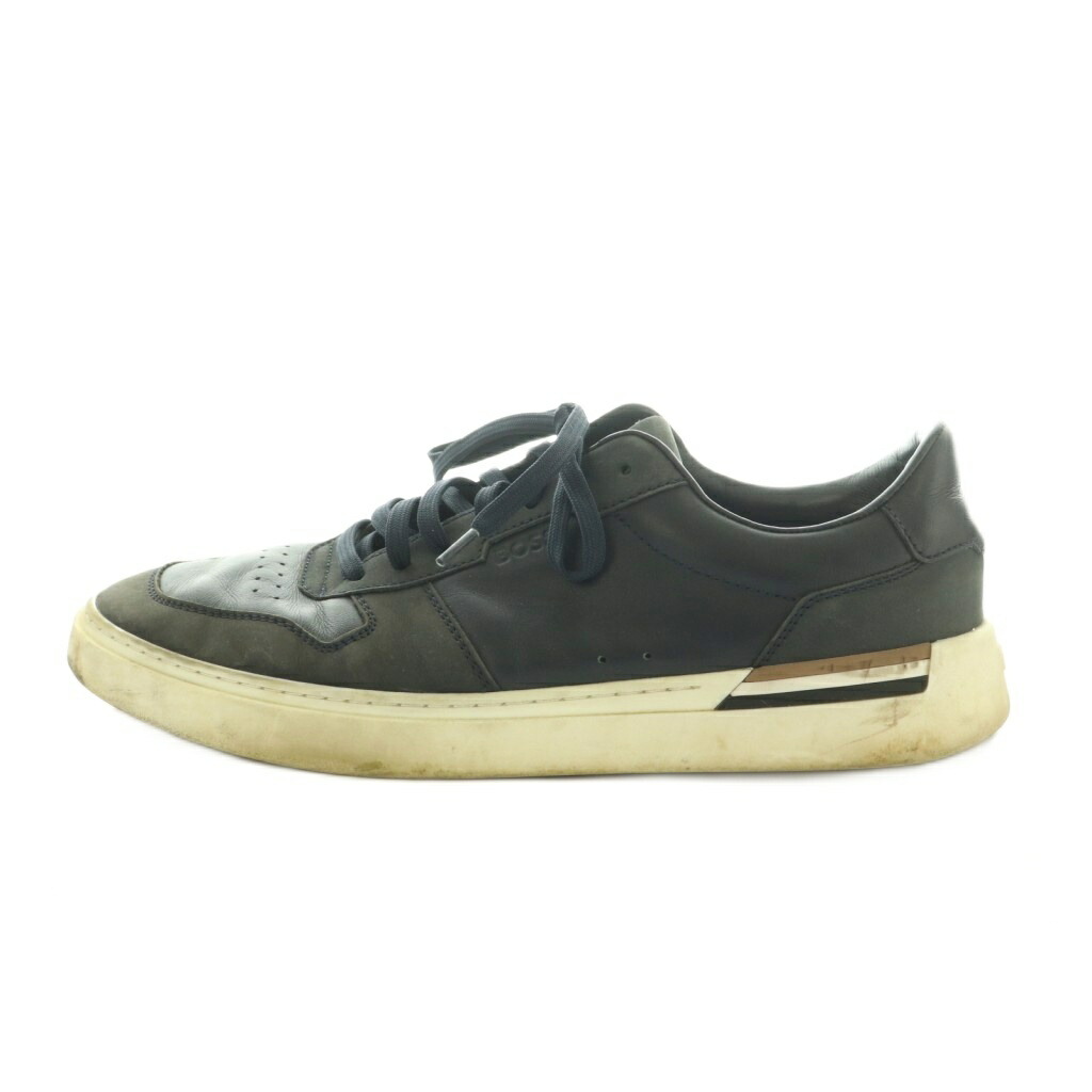 【中古】ヒューゴボス HUGO BOSS スニーカー シューズ レザー 42 27.0cm 黒 50517303 /MI ■GY19 メンズ 【ベクトル 古着】 260318