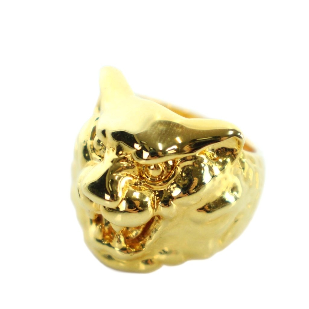 【中古】ヒステリックス Hysterics 指輪 リング アクセサリー タイガーモチーフ ロゴ刻印 11号 ゴールド色 ■GY18 /MQ メンズ 【ベクトル 古着】 260310