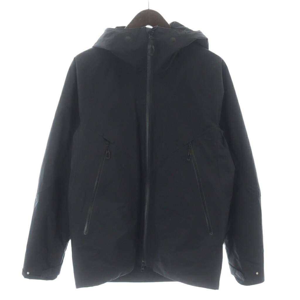 【中古】ゴールドウイン GOLDWIN INSULATION MOUNTAIN JACKET インシュレーション マウンテン ジャケット フード プリマロフト PRIMALOFT S 黒 ブラック GO11714P /MW ■GY18 メンズ 【ベクトル 古着】 260310