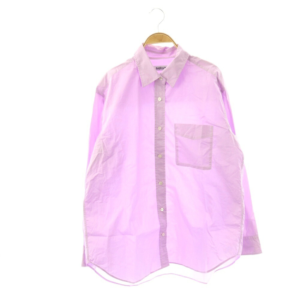 【中古】バビロン BABYLONE 25SS シャツ ブラウス ロング 長袖 Fパープル 2510010306 /CX ■GY35 レディース 【ベクトル 古着】 260323