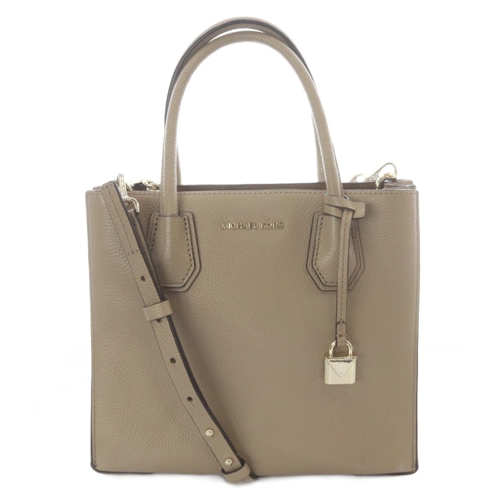 【中古】マイケルコース MICHAEL KORS ハンドバッグ ショルダーバッグ 2WAYバッグ レザー ロゴ 茶色 ブラウン /SR ■GY11 レディース 【ベクトル 古着】 260406