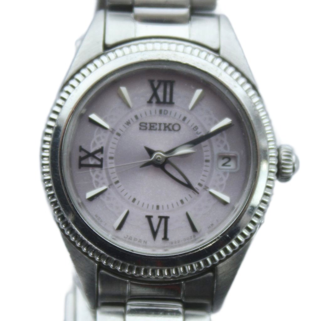 【中古】セイコー SEIKO LUKIA ルキア 1B22-0BZ0 腕時計 ウォッチ ソーラー 電波 デイト カレンダー付き シルバー色 ■GY18 /MQ レディース 【ベクトル 古着】 260319 9,933円