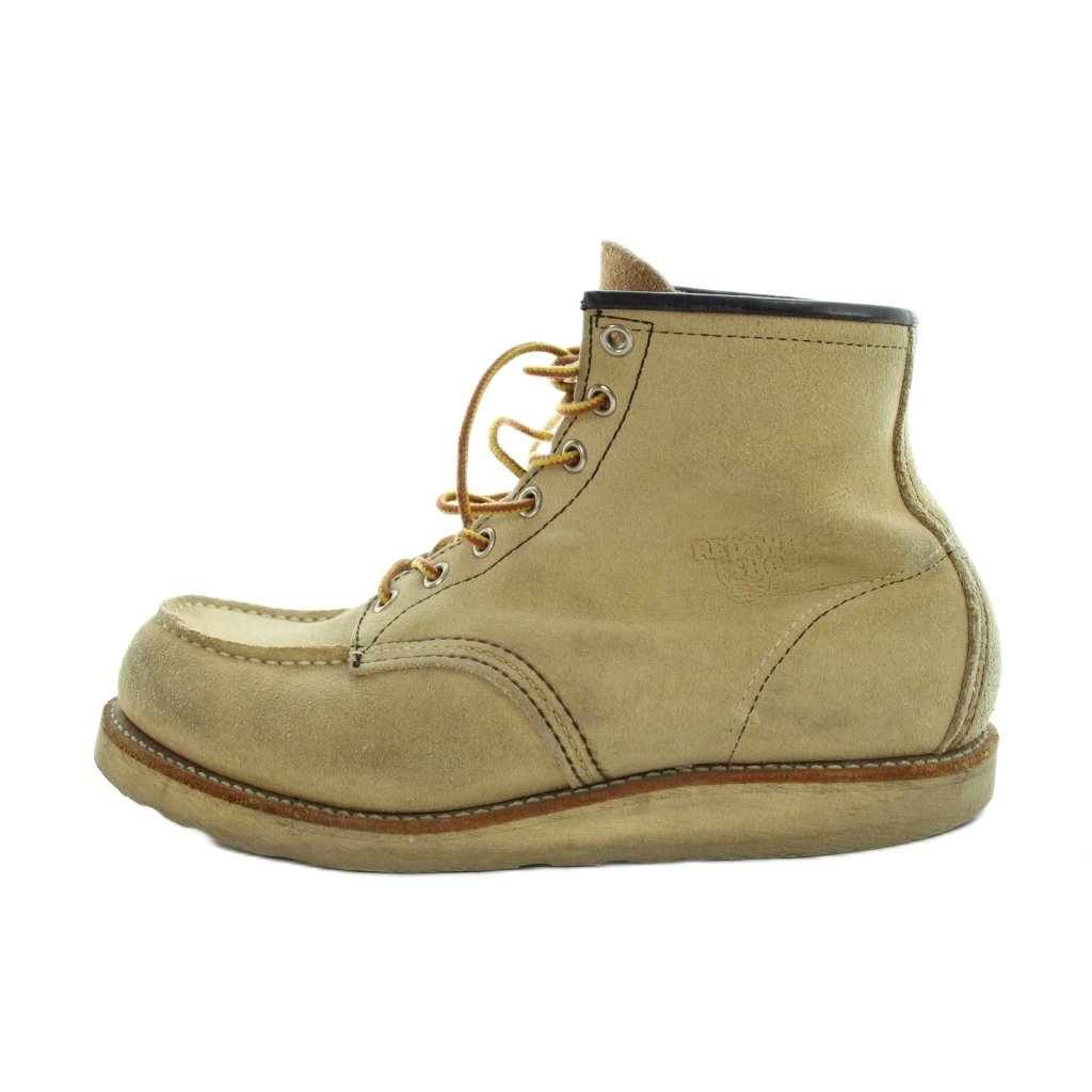 【中古】レッドウィング REDWING 8173 アイリッシュセッター・モックトゥブーツ ショート ロゴ スエード レースアップ US9 27cm ベージュ ■GY18 /MQ メンズ 【ベクトル 古着】 260312｜ブランド古着の買取販売ベクトル 23,175円