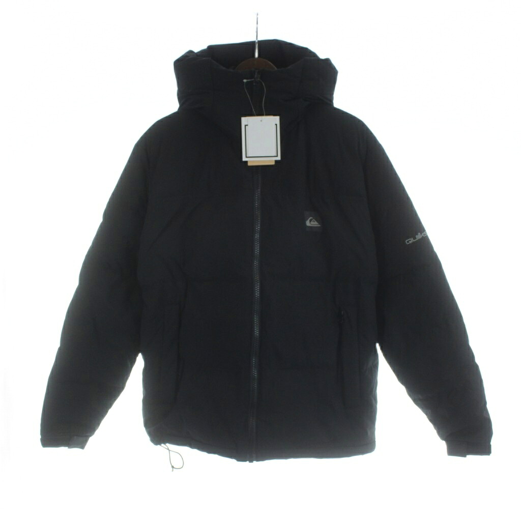 【中古】未使用品 クイックシルバー QUIKSILVER QJK254003 ダウンジャケット タグ付き 長袖 ジップアップ ロゴ M 黒 ブラック ■GY18 /MQ 【ベクトル 古着】 260315｜ブランド古着の買取販売ベクトル