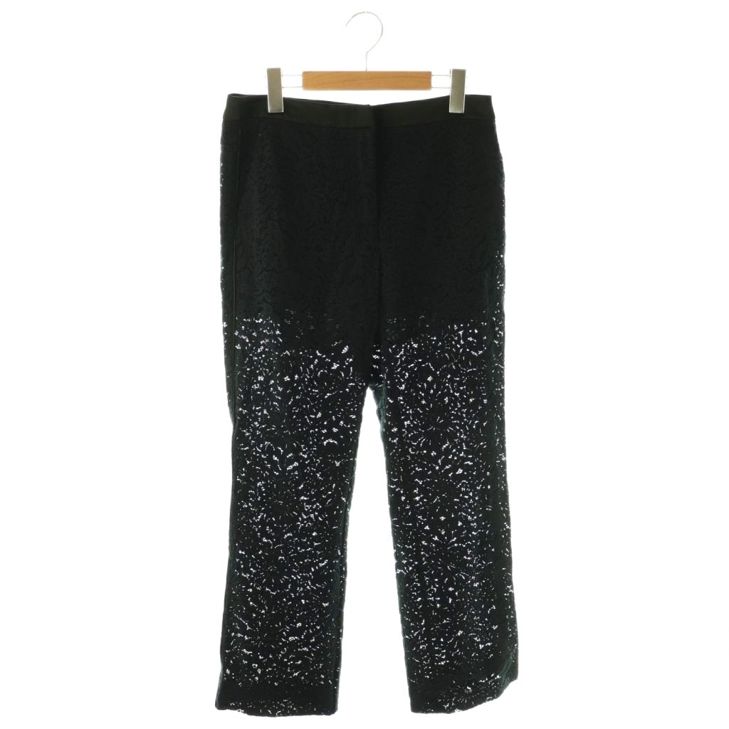 【中古】エルマノシェルビーノ ERMANNO SCERVINO レースパンツ シースルー 42 ブラック /DF ■GY18 レディース 【ベクトル 古着】 260318