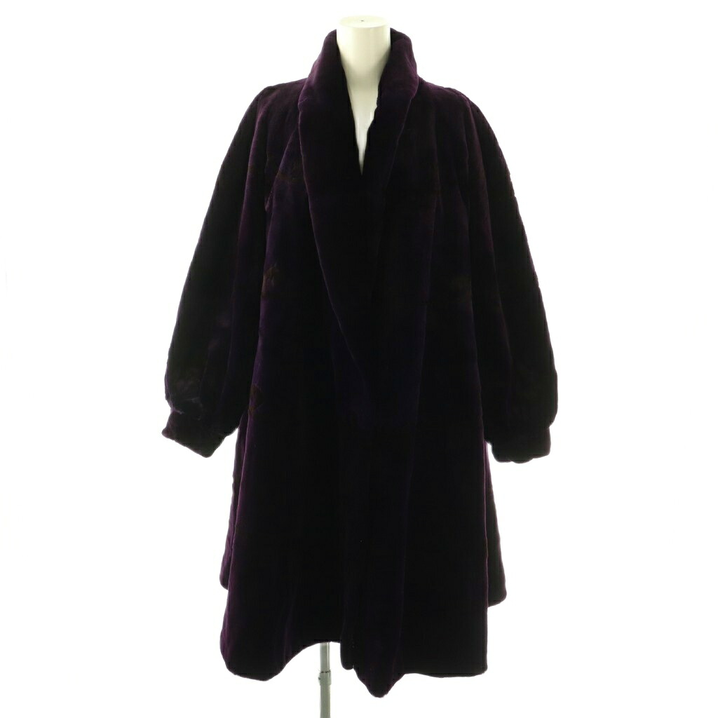 【中古】Lupiar ファーコート アウター ロング F パープル /DF ■GY17 レディース 【ベクトル 古着】 260319｜ブランド古着の買取販売ベクトル