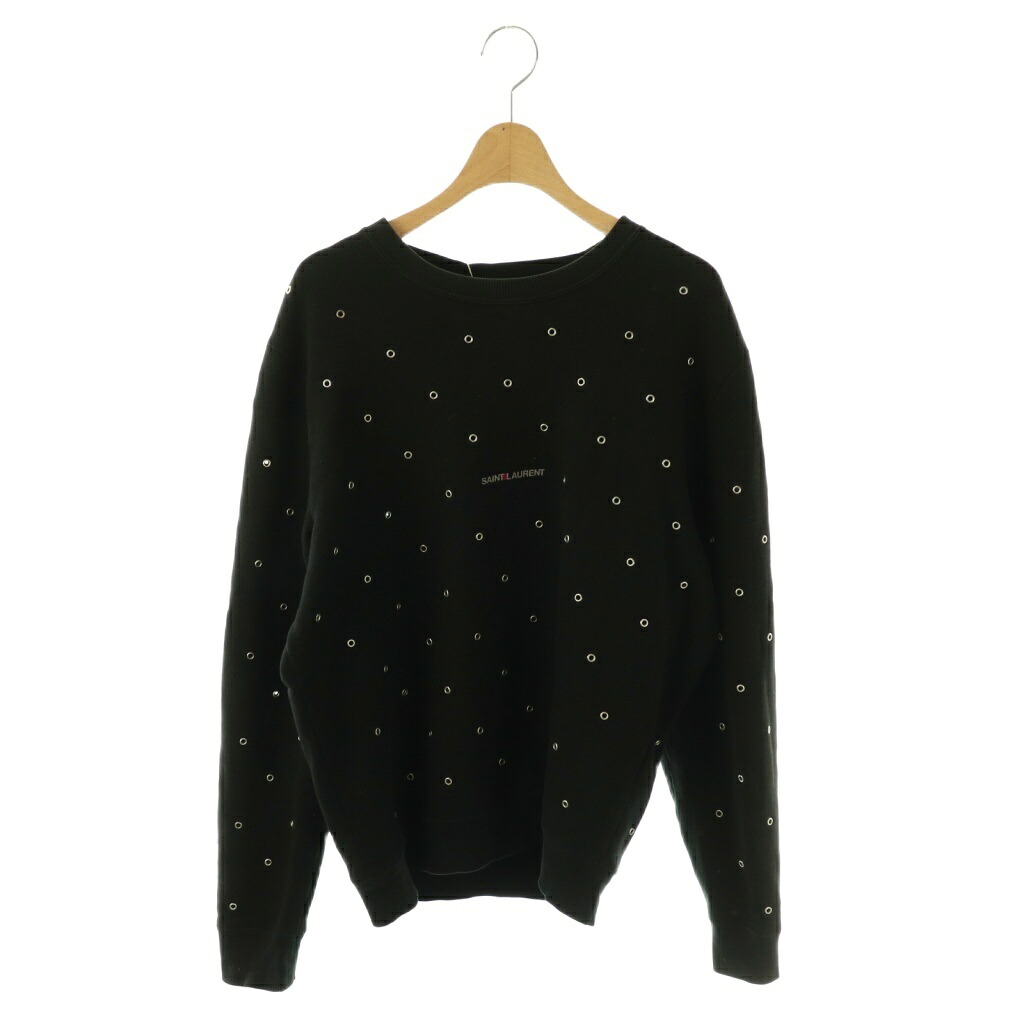 【中古】サンローラン 光の都市 SAINT LAURENT PARIS 流汗 調教師 ティーシャツ S 黒いこと 632422 YBQZ2 /DF ■GY18 メンズ 【ベクター 古着】 260319