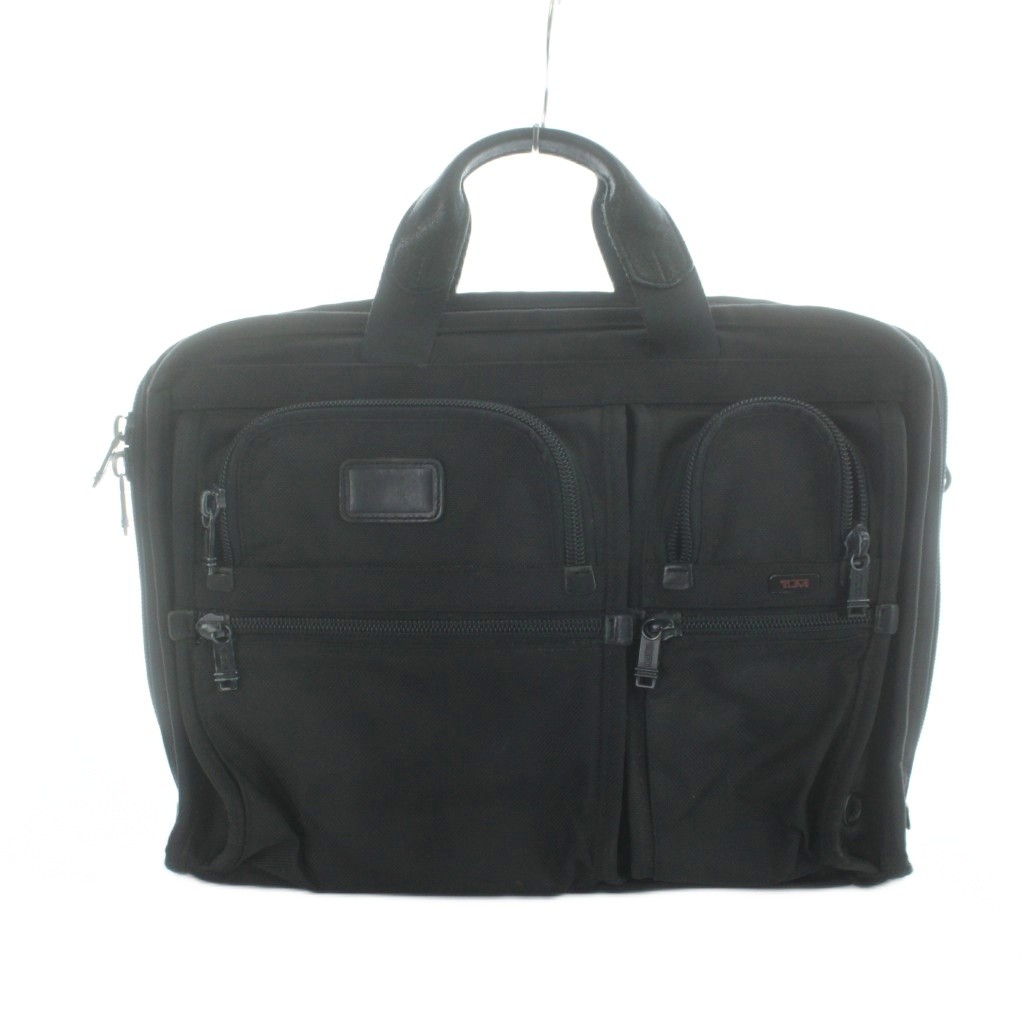 【中古】トゥミ TUMI 26114DH ブリーフ入れもの 商行為御徒面子 書きもの嚢 帆布 なめし革 ロゴタイプ 黒 黒いこと ■GY18 /MQ メンズ 【ベクター 古着】 260315