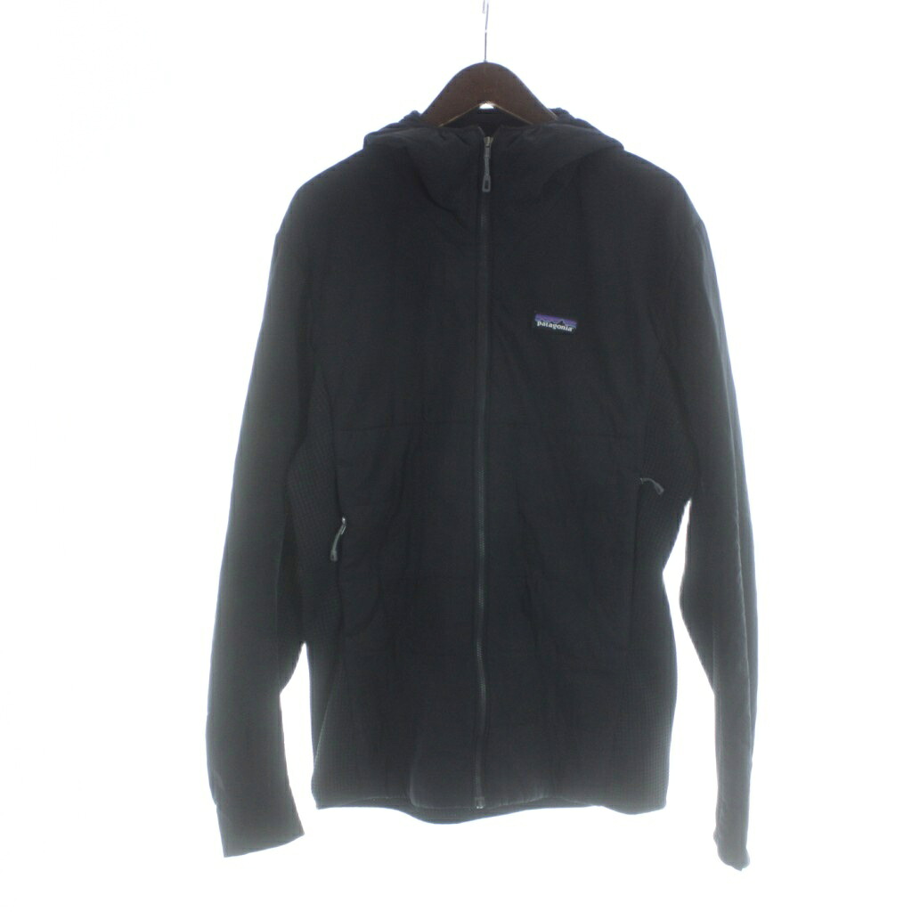 【中古】パタゴニア Patagonia STY84415 M'S NANO-AIR LIGHT HYBRID HOODY ナイロンパーカー フード 長袖 ジップアップ ロゴ L 黒 ブラック ■GY12 /MQ メンズ 【ベクトル 古着】 260316|ブランド古着の買取販売ベクトル