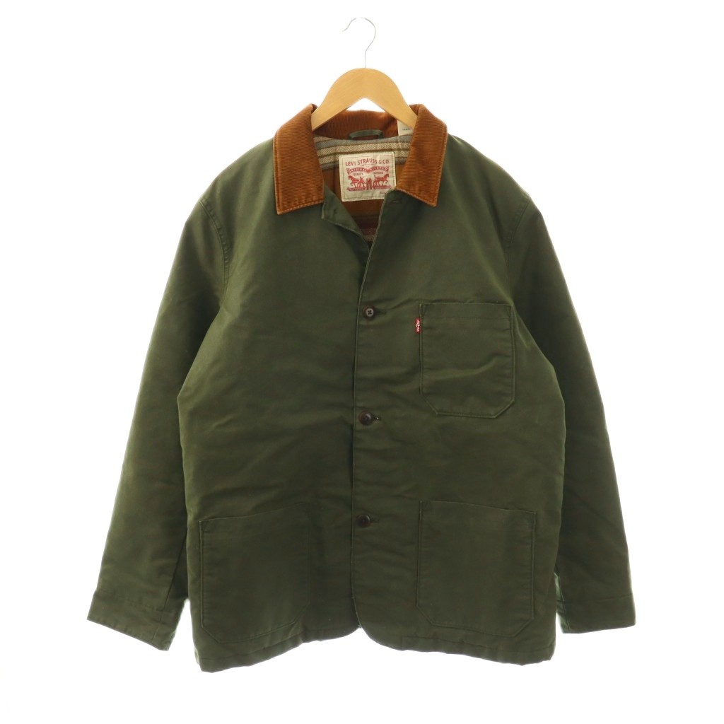 【中古】リーバイス Levi's Engineers Coat エンジニアコート ステンカラー L カーキ ブラウン 19288-0001 /DO ■GY12 メンズ 【ベクトル 古着】 260326