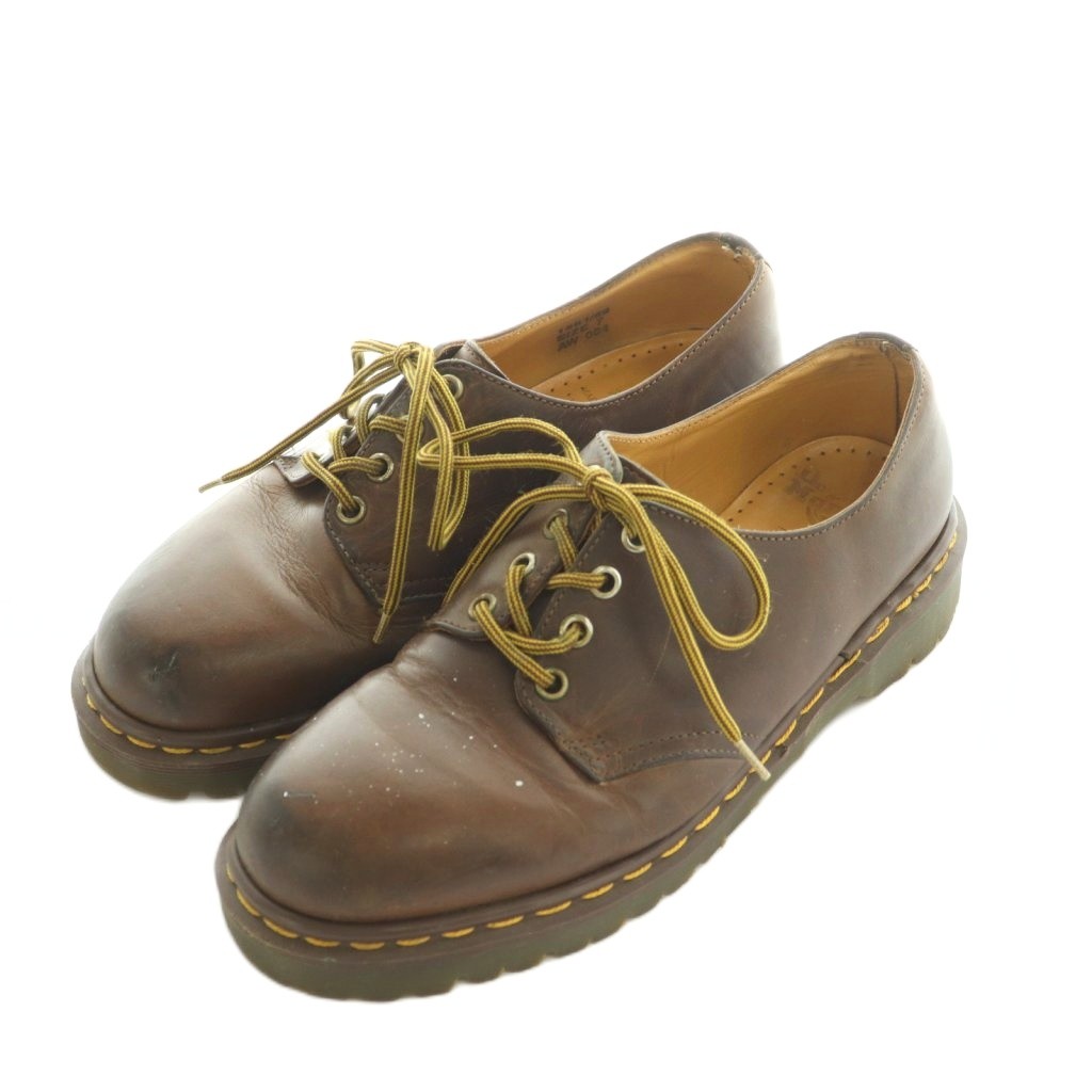 【中古】お医者さんマーチン DR.MARTENS 4広座敷シューズ スピード競技繰り上げる なめし革 7 26.0珊 茶 /MI ■GY18 メンズ 【ベクター 古着】 260401