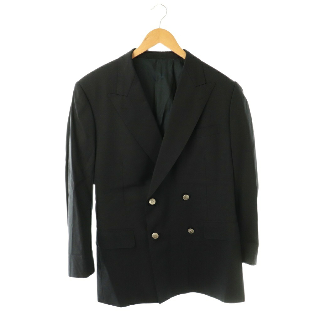 【中古】バーバリー ロンドン BURBERRY LONDON テーラードジャケット ブレザー ダブルボタン プローサム ネイビー BBG53-200-29 /DF メンズ 【ベクトル 古着】 260326｜ブランド古着の買取販売ベクトル 11,925円