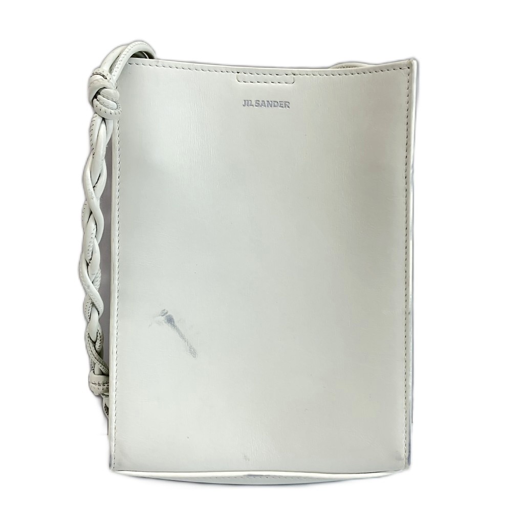 【中古】ジルサンダー JIL SANDER タングル スモール TANGLE SMALL ショルダーバッグ レザー スクエア ロゴ 白 ホワイト /XZ ■GY69 レディース 【ベクトル 古着】 260408|ブランド古着の買取販売ベクトル