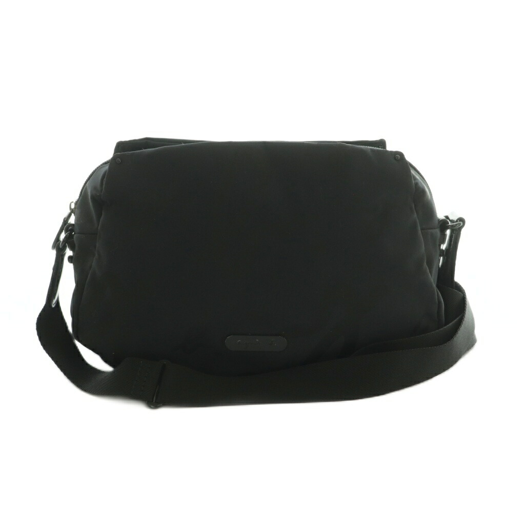 【中古】アニエスベー agnes b. ショルダーバッグ ナイロン混 黒 ZS23a-15 /MI ■GY18 レディース 【ベクトル 古着】 260331