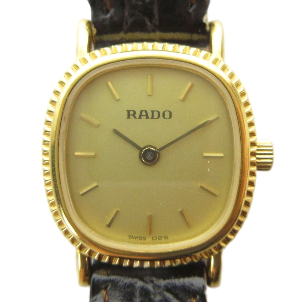 【中古】ラドー RADO 204.3611.2 腕時計 ウォッチ クォーツ レザーベルト ゴールド色 ■GY18 /MQ レディース 【ベクトル 古着】 260428｜ブランド古着の買取販売ベクトル