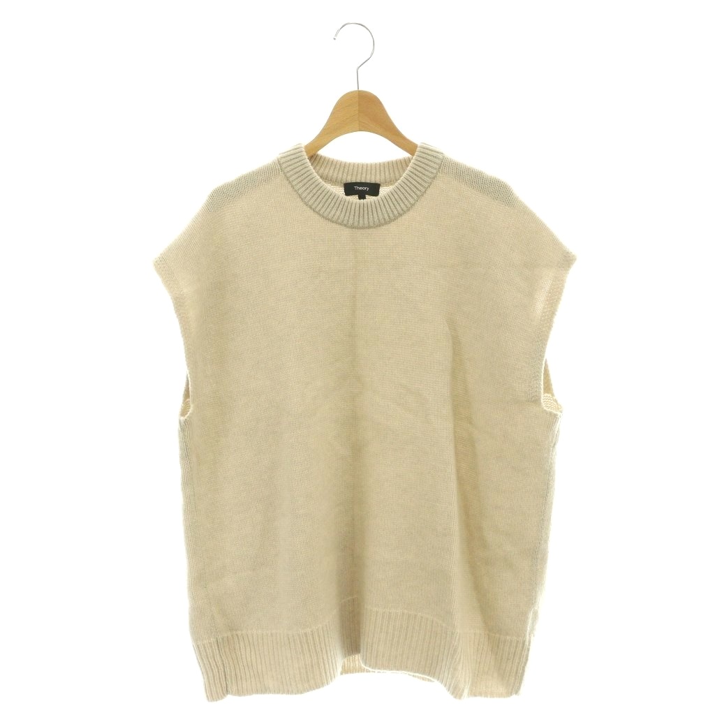 【中古】セオリー Theory 23AW ニット ベスト ウール カシミヤ混 S アイボリー /HK ■GY35 レディース 【ベクトル 古着】 260330｜ブランド古着の買取販売ベクトル