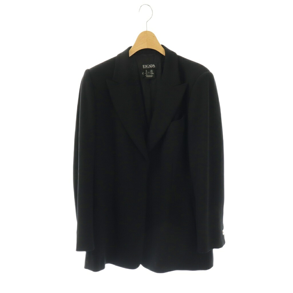 【中古】エスカーダ ESCADA テーラードジャケット 40 黒 ブラック /SS ■OS ■GY18 レディース 【ベクトル 古着】 260330