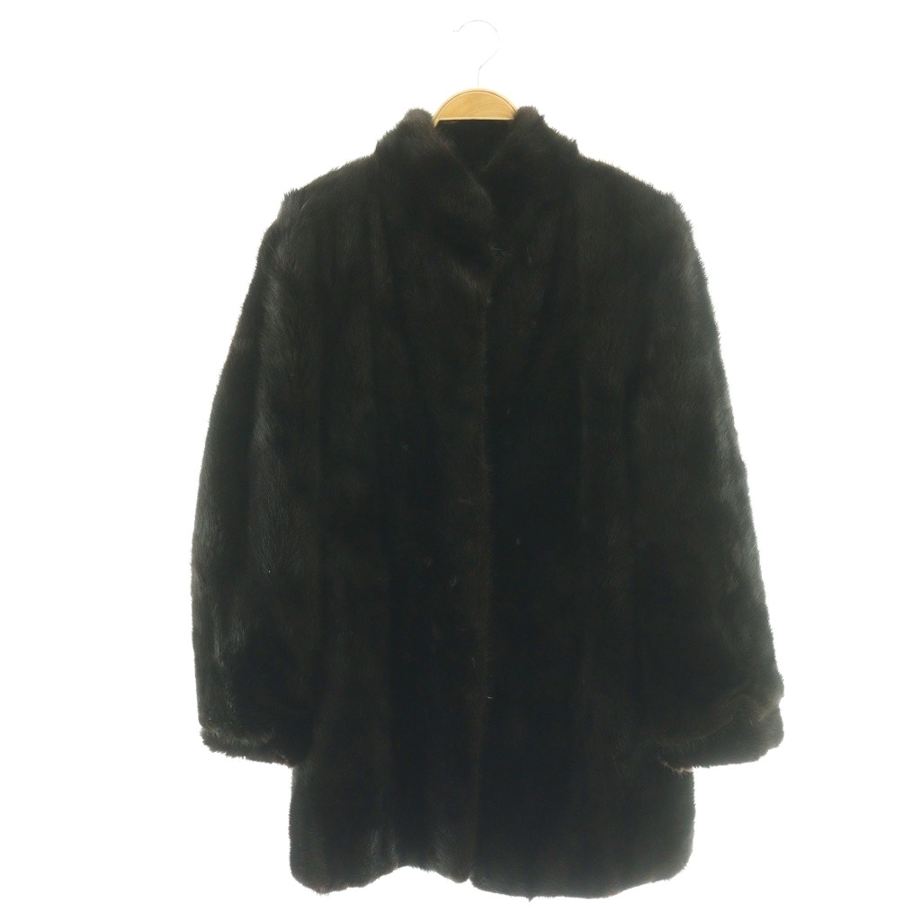 【中古】ノーブランド ファーコート ミンク 毛皮 ハーフ アウター ダークブラウン /CX ■GY11 レディース 【ベクトル 古着】 260331|ブランド古着の買取販売ベクトル