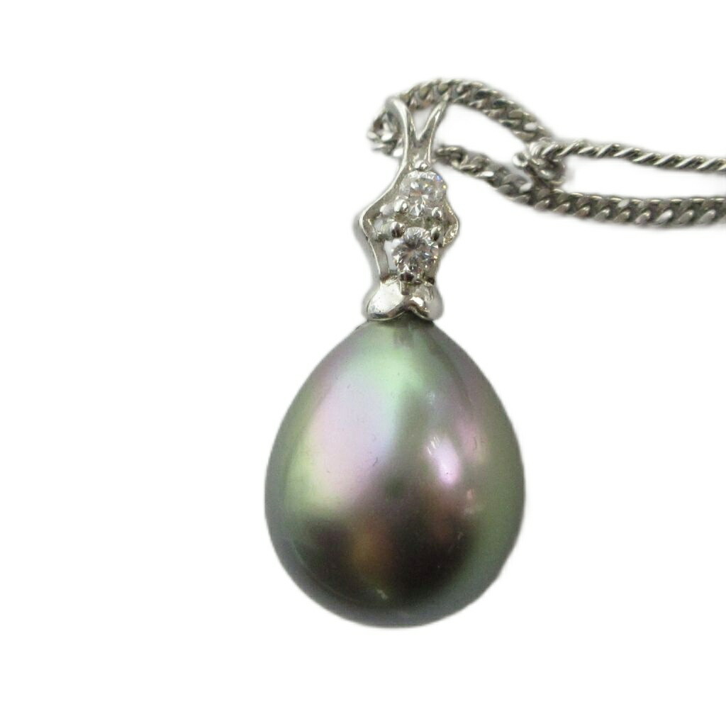 【中古】MAJORICA マジョリカ ネックレス アクセサリー ペンダント フェイクパール ラインストーン Silver925 シルバー色 ■GY05 /MQ レディース 【ベクトル 古着】 260330