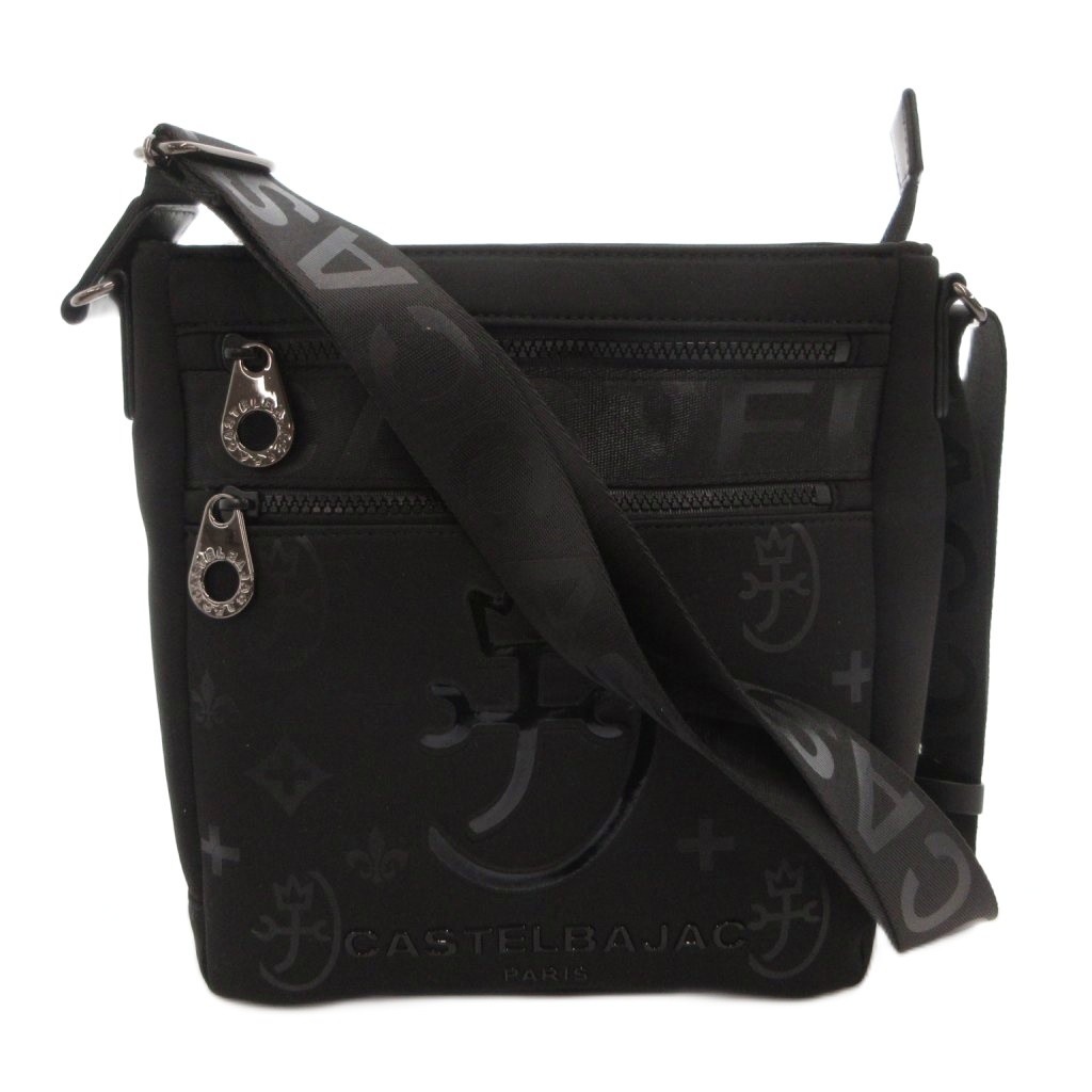 【中古】カステルバジャック CASTELBAJAC ショルダーバッグ 斜め掛け クロスボディ ロゴ 黒 ブラック /FF ■GY18 レディース 【ベクトル 古着】 260407