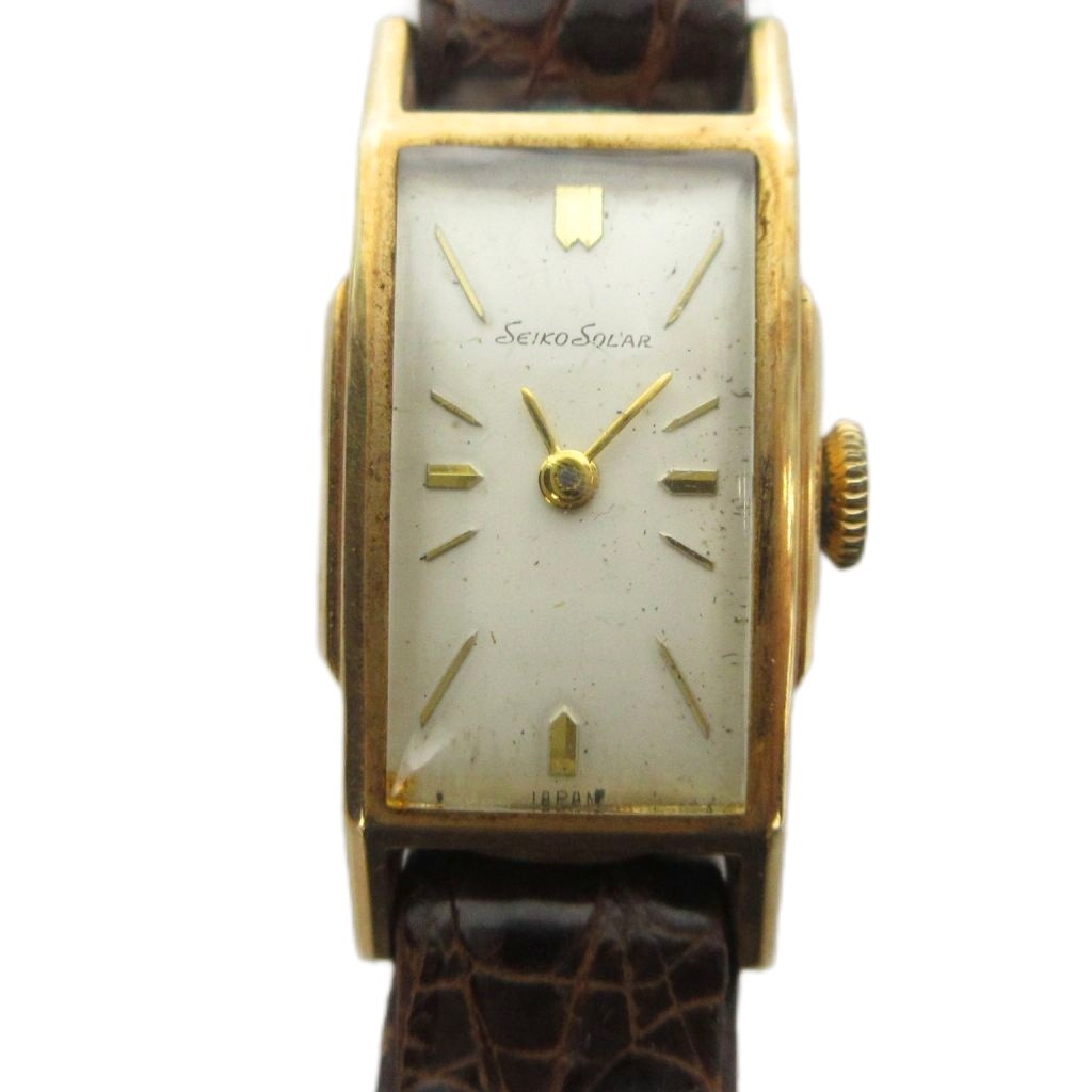 【中古】セイコー SEIKO ジャンク品 SOLAR ソーラー 525 D83058 腕時計 ウォッチ 手巻き レザーベルト スクエア ゴールド色 ■GY18 /MQ レディース 【ベクトル 古着】 260401 8,175円
