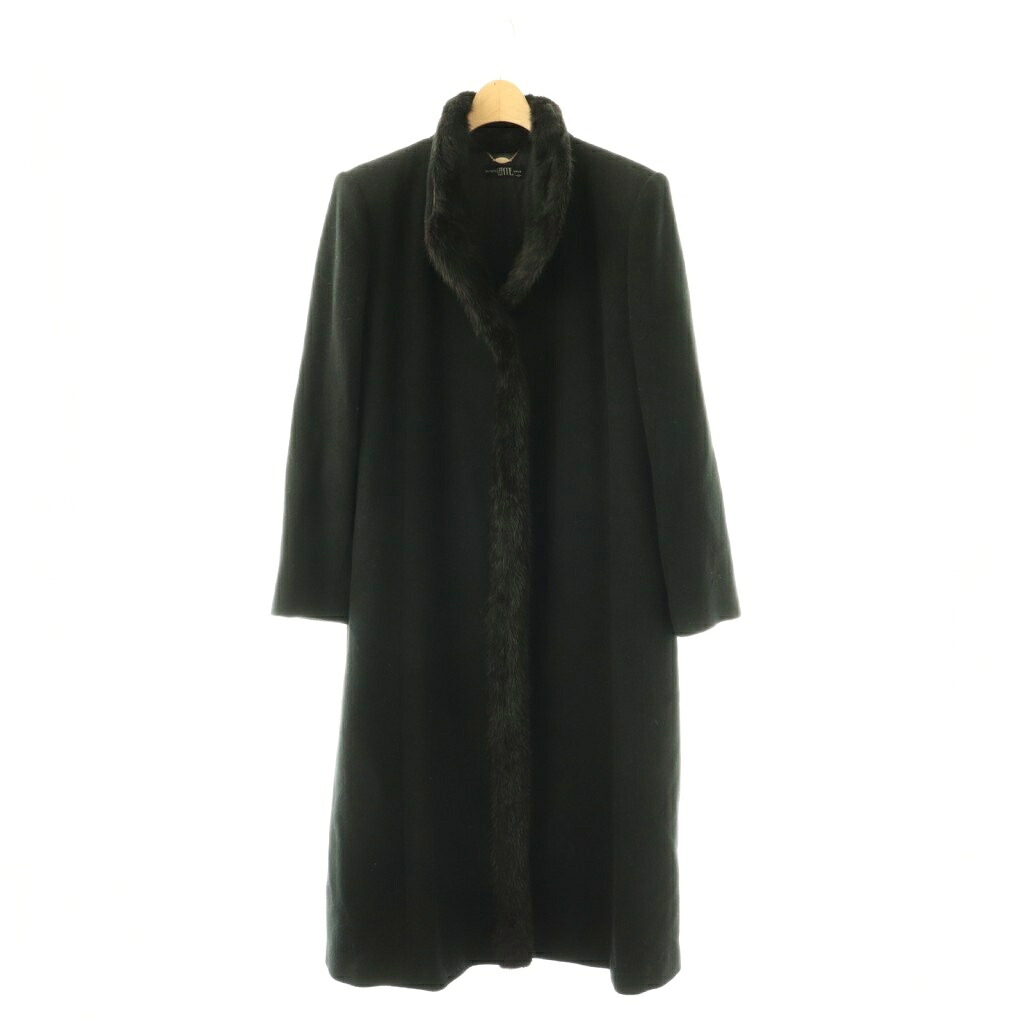 【中古】レアンス LEANNE カシミヤ ロングコート 11 ブラック /ES ■GY11 レディース 【ベクトル 古着】 260326|ブランド古着の買取販売ベクトル