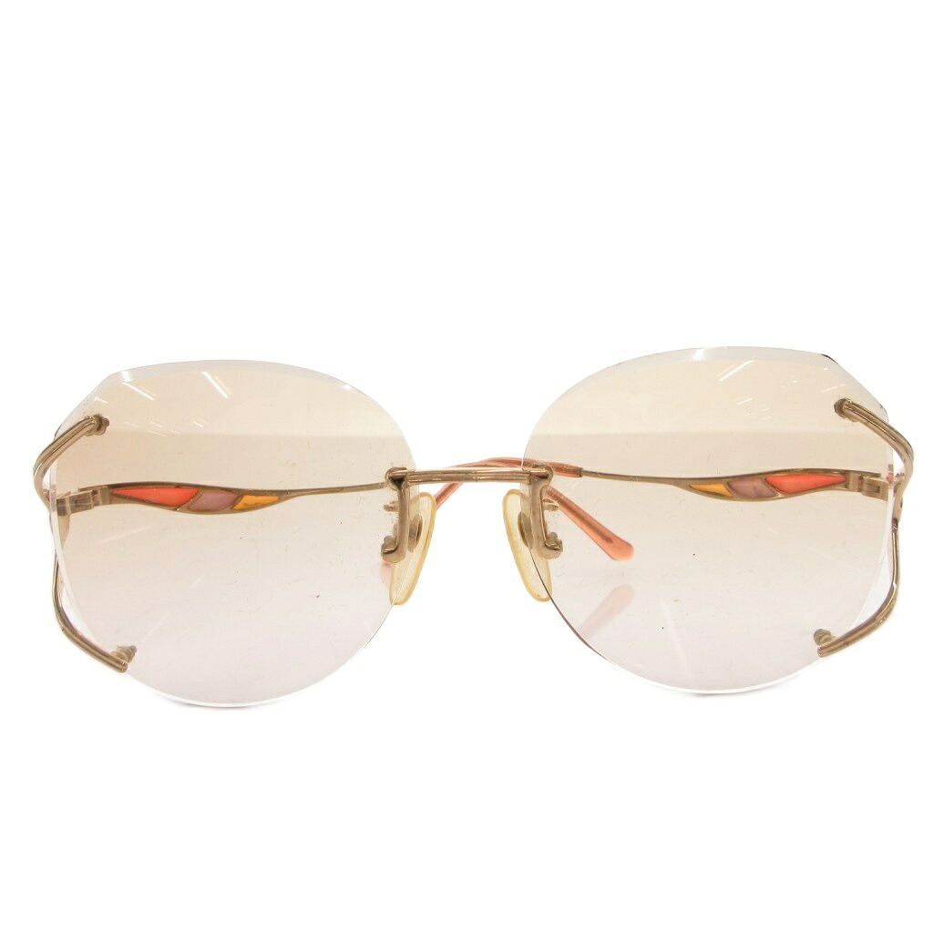 【中古】イヴサンローラン YVES SAINT LAURENT サングラス アイウェア メガネ YSLロゴ ノーフレーム オレンジ /FF ■GY18 メンズ レディース 【ベクトル 古着】 260408
