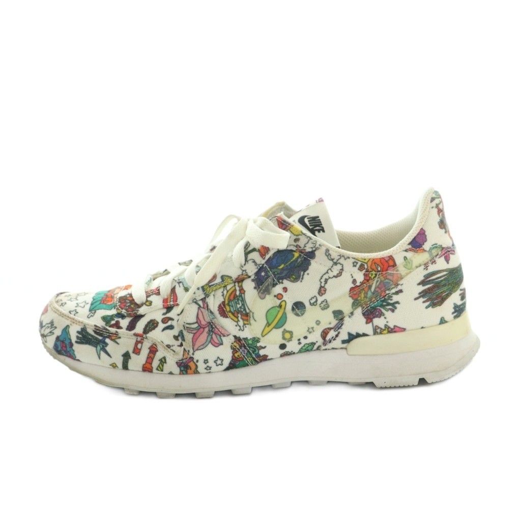 【中古】ナイキ NIKE INTERNATIONALIST QS スニーカー シューズ 総柄 US9.5 26.5珊 白 マルチ色つや 695754-100 /MI ■GY01 レディース 【ベクター 古着】 260406