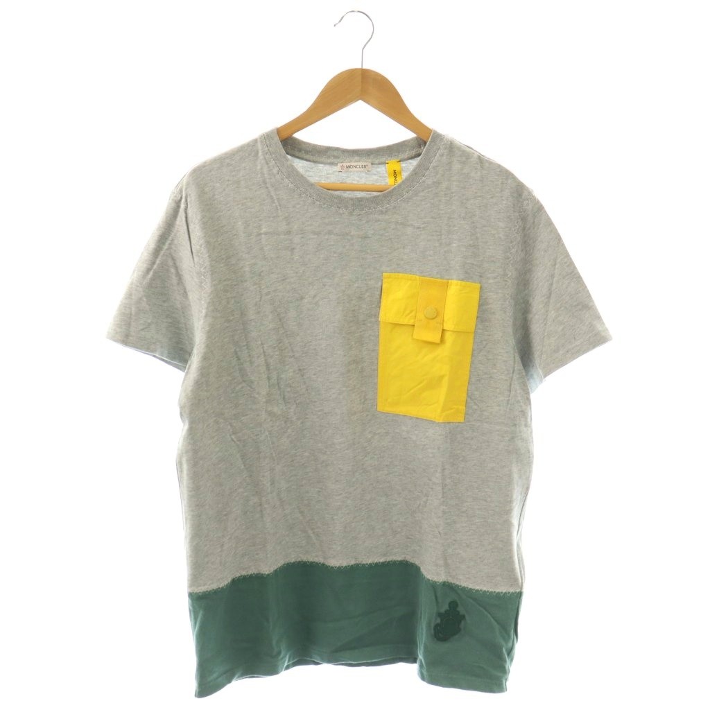【中古】モンク軌跡 MONCLER GENIUS 天賦の才 J.W.ANDERSON ティーシャツ 半袖 労働者の一団のど首 L 薄墨色 G109E8C00011 /BB メンズ 【ベクター 古着】 260331