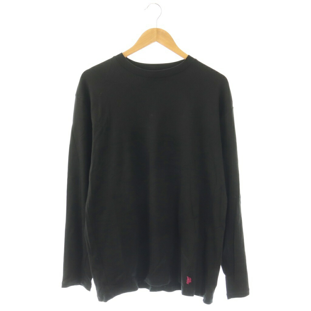 【中古】ルシアンペラフィネ LUCIEN PELLAT-FINET 長袖Tシャツ カットソー バックロゴ 刺繍 L 黒 ブラック /SS ■OS ■GY17 メンズ 【ベクトル 古着】 260330