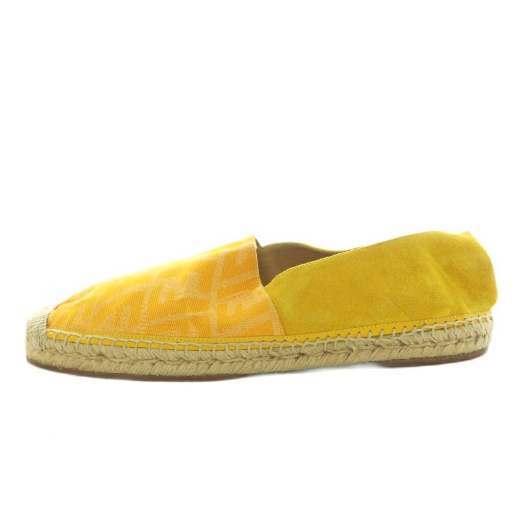【中古】フェンディ FENDI スニーカー シューズ エスパドリーユ FF柄 7 26.0珊 黄味がかった 7P1426 /MI ■GY17 メンズ 【ベクター 古着】 260330