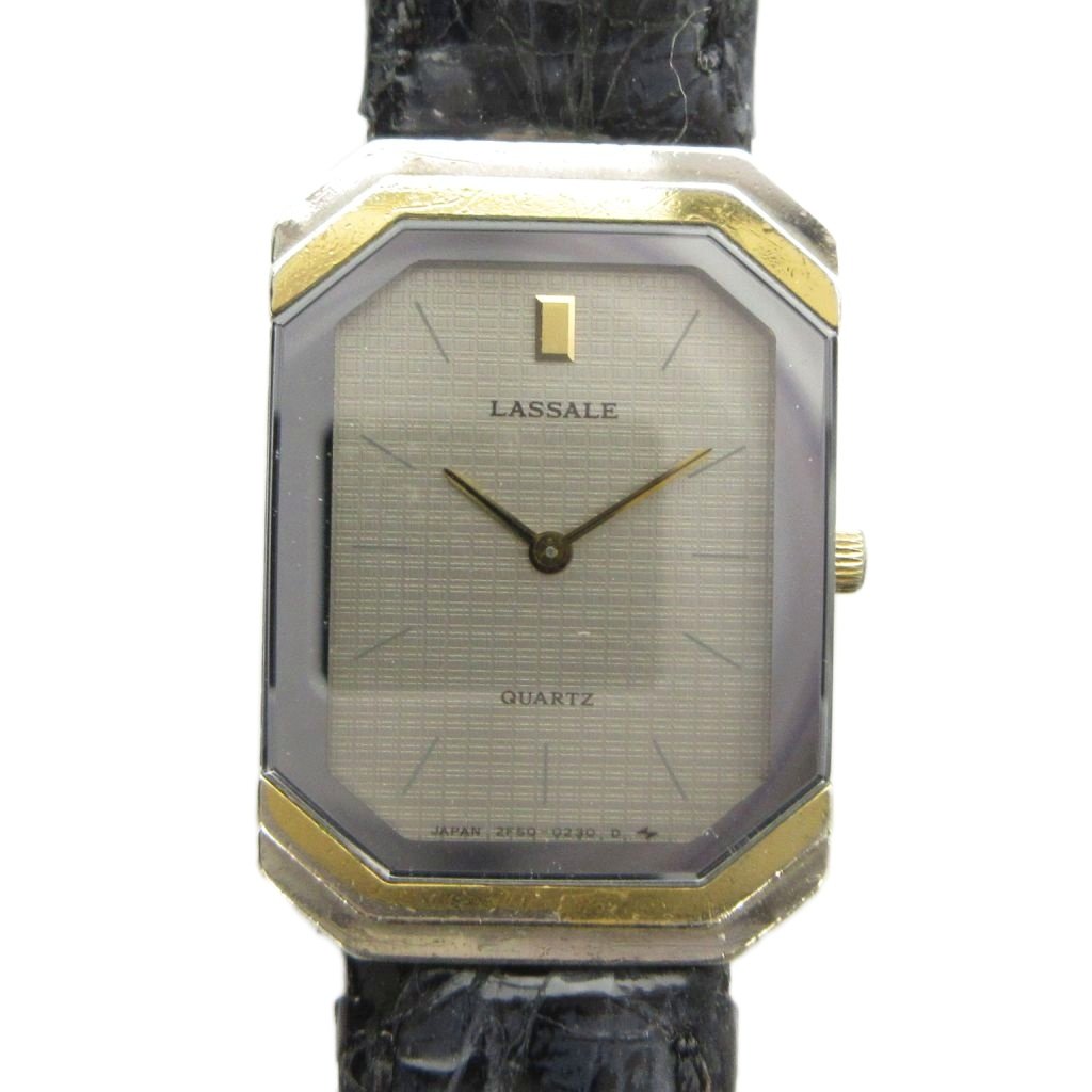 【中古】セイコー SEIKO LASSALE 2F50-5199 腕時計 ウォッチ クォーツ レザーベルト バーインデックス シルバー色 ゴールド色 ■GY18 /MQ レディース 【ベクトル 古着】 260525｜ブランド古着の買取販売ベクトル 11,324円