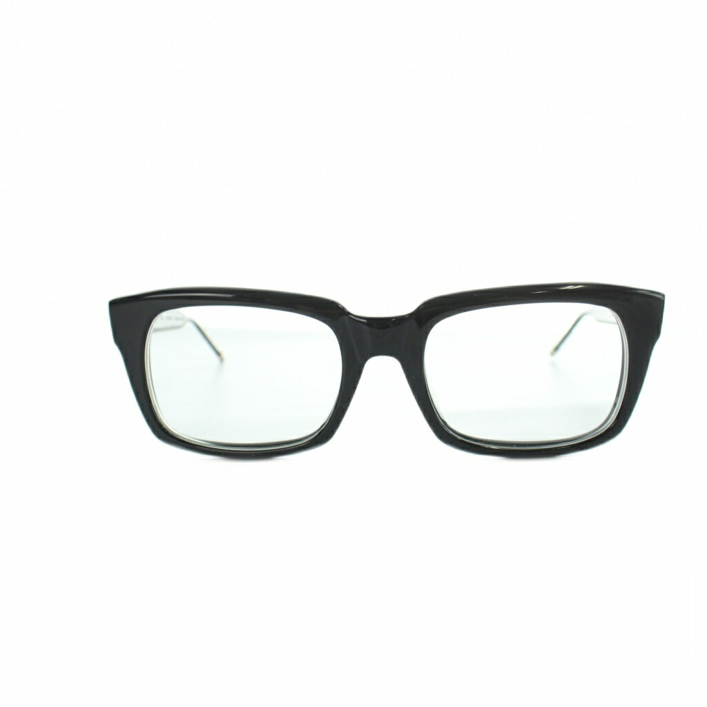 【中古】トムブラウン THOM BROWNE TB-005 A T52 サングラス 眼鏡 めがね 度入り ロゴ 52□20-148 黒 ブラック ■GY18 /MQ メンズ 【ベクトル 古着】 260409|ブランド古着の買取販売ベクトル