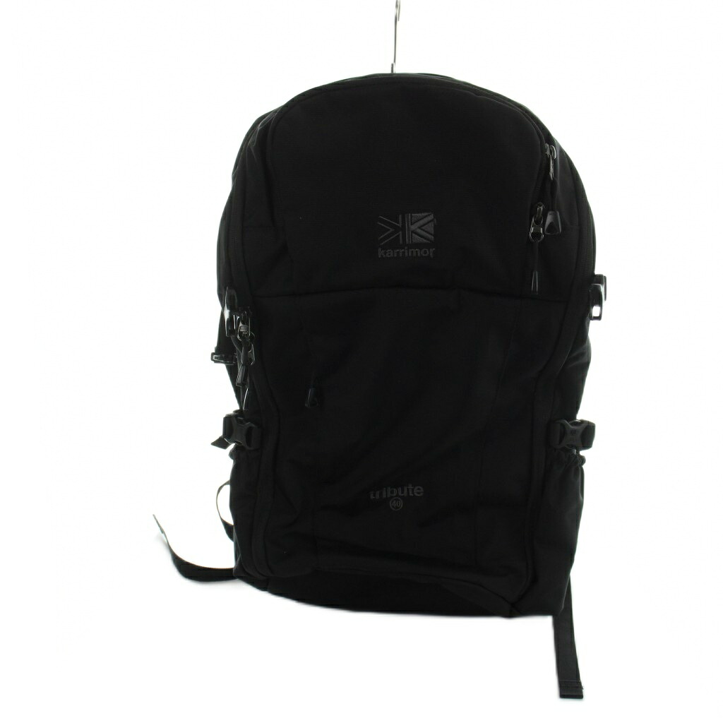 【中古】カリマー karrimor 501012 tribute 40 トリビュート 40 リュックサック バックパック 40L ロゴ 黒 ブラック ■GY18 /MQ メンズ 【ベクトル 古着】 260410