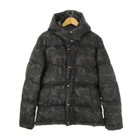【中古】バックナンバー BACK NUMBER 08proDuct 丸八真綿 ダウンジャケット フーディ XL グレー カモフラ 迷彩柄 /CK9 ■GY99 メンズ 【ベクトル 古着】 260403
