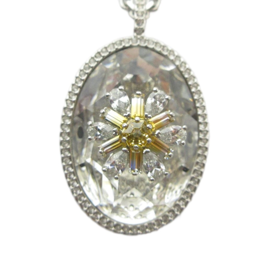 【中古】スワロフスキー SWAROVSKI Idyllia ネックレス アクセサリー ペンダント フラワー 花 クリスタル ラインストーン シルバーカラー 銀色 5679917■GY18 /MQ レディース 【ベクトル 古着】 260423|ブランド古着の買取販売ベクトル