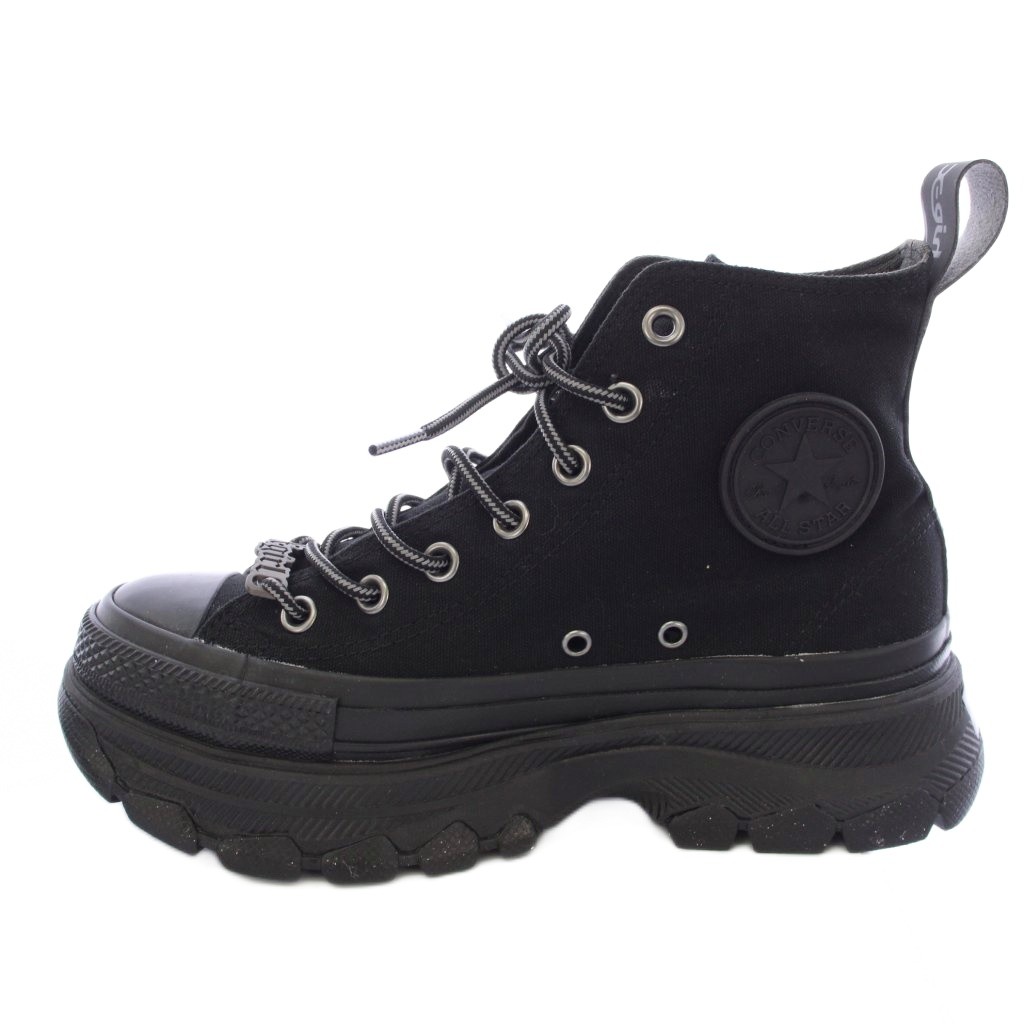 【中古】未当て嵌める品 コンバース CONVERSE X-girl TREKWAVE HI スニーカー 厚底 US5.5 黒 黒いこと 1SD417 /TK ■GY18 レディース 【ベクター 古着】 260410 スニーカー-レディース靴