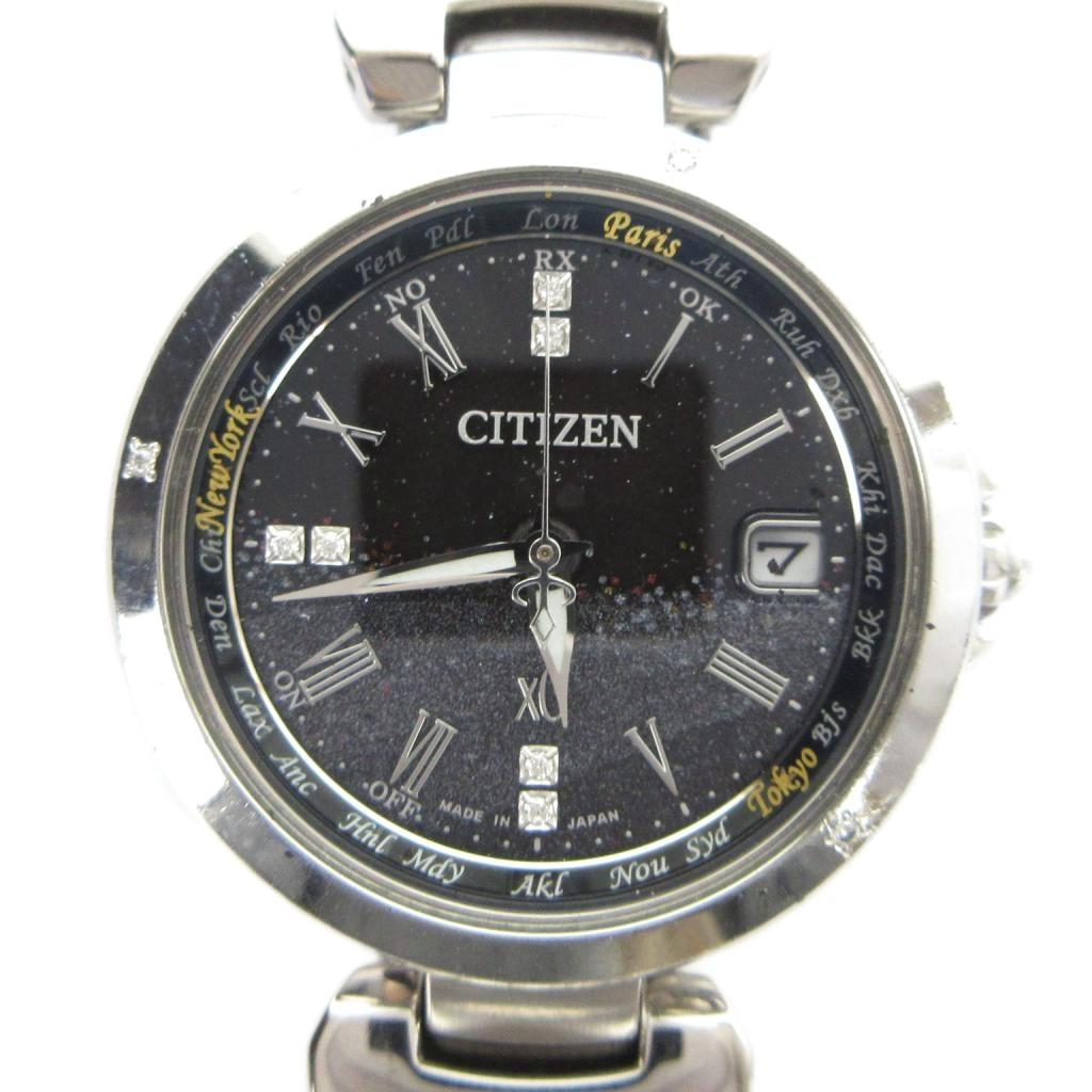 【中古】シチズン CITIZEN ジャンク品 H240-T019269 XC クロスシー ハッピーフライト 腕時計 ウォッチ ソーラー カレンダー付き シルバー色 ■GY18 /MQ レディース 【ベクトル 古着】 260420｜ブランド古着の買取販売ベクトル