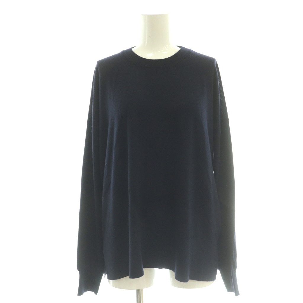 【中古】ザロウ THE ROW ニット セーター 長袖 ウール カシミヤ混 クルーネック XS 紺 ネイビー ■GY19 /SY ■OS レディース 【ベクトル 古着】 260418|ブランド古着の買取販売ベクトル