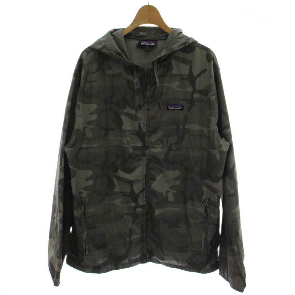 【中古】パタゴニア Patagonia ライトバリアブルフーディーパーカー ジップアップパーカー M グレー カモフラ 迷彩柄 長袖 フード付き 27236SP17  /GG ■GY18 メンズ 【ベクトル 古着】 260411