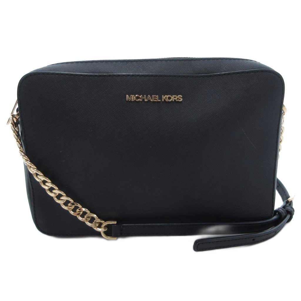 【中古】マイケルコース MICHAEL KORS ショルダーバッグ 斜め掛け クロスボディ チェーンショルダーストラップ ロゴ PVC 紺 ネイビー /FF ■GY11 レディース 【ベクトル 古着】 260508｜ブランド古着の買取販売ベクトル