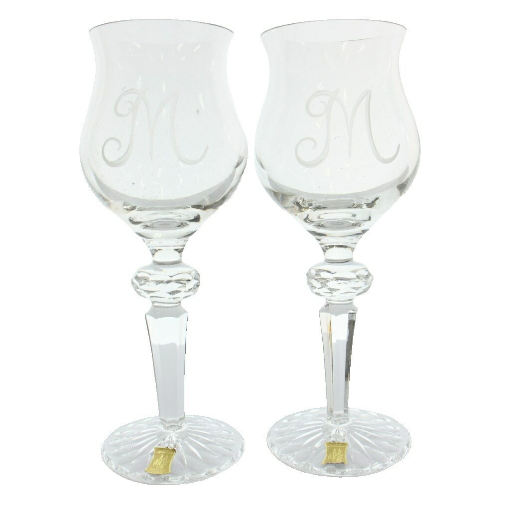 【中古】Meissen Lead Crystal マイセン赤いこと結晶 Mつづき物 ぶどう酒水呑み 2客書き割り ありの実 食器 水呑み 箱付き添い人 せつ然たる /MW ■GY18 余分の物 【ベクター 古着】 260417